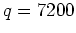 $q=7200$