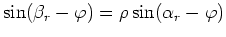 $\displaystyle \sin\beta_s$