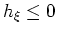 $h_D\ge 0$