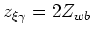 $z_{\xi_\gamma},\gamma$