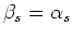 $\beta_r=\alpha_r$