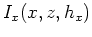 $I_x(x,z,h_x)$