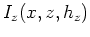 $I_z(x,z,h_z)$