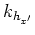 $k_{h_{x^\prime}}$