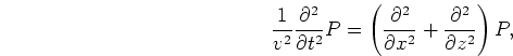 $P=P(x,z,t)$