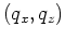 $q_x=p_xv_{z_0}$