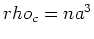 $n = N/V$