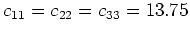 $c_{12} = c_{13} = c_{23} = 0.00$