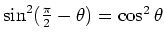 $\cos^2\theta$