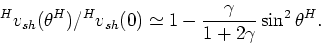 \begin{displaymath}
^Hv_{sv}(\theta^H)/^Hv_{sv}(0) \simeq 1 + \left[c_{33}/c_{44...
...2\theta^H\cos^2\theta^H}{[1 - \cos2\theta^H\cos2\theta_m^H]}.
\end{displaymath}