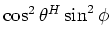 $\sin^2 \theta^V$