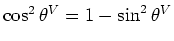 $\cos^2\theta^H\sin^2 \phi$