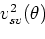 \begin{displaymath}
\left(v^2\right)^2 - \left(v_p^2 + v_{sv}^2\right)v^2 + v_p^2v_{sv}^2= 0.
\end{displaymath}
