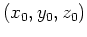 $\displaystyle \vec p(x,y,z)= (x-x_0) {\bf\hat i} + (y-y_0) {\bf\hat j} + (z-z_0) {\bf\hat k }\quad,$
