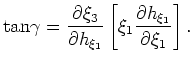 $ \frac{\partial x_3}{\partial \xi_3}$