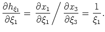 $\displaystyle h_{\xi_1} = {\rm ln} \, \xi_1.$