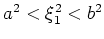 $ b^2 < \xi_2^2 < c^2$