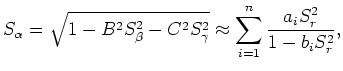 $ S_i= \frac{k_i}{\omega s_A}$