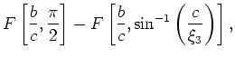 $ F\left[ \cdot \right]$