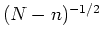 $ n \to N-1$