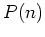 $\displaystyle P(n) = \alpha (N-n)^{-\frac{1}{2}}$
