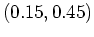 $ (0.15,0.45)$