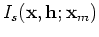 $ I_r({\bf x},{\bf h};{\bf x}_m)$