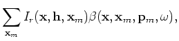 $ \beta({\bf x},{\bf x}_m,{\bf p}_m,\omega)=e^{i\gamma({\bf x},{\bf x}_m,{\bf p}_m,\omega)}$