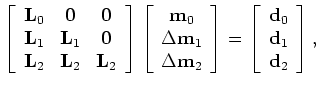 $ \Delta {\bf m}_{1}$