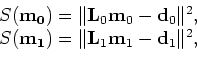 \begin{displaymath}\begin{array}{cc} \hat{{\bf m}}_{0}=({\bf L'}_{0}{\bf L}_{0})...
...e {\bf m}_{1}= {\bf H}_{1}^{-1} \tilde {\bf m}_{1}, \end{array}\end{displaymath}