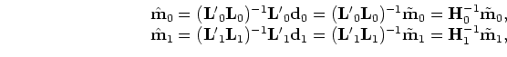 $ \tilde {\bf m}_{0}$