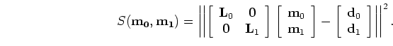 $\displaystyle \left [ \begin{array}{cc} {\bf L'}_{0} {\bf L}_{0} & {\bf0}  {\...
...begin{array}{cc} \tilde {\bf m}_{0}  \tilde {\bf m}_{1} \end{array} \right ],$