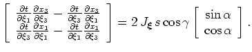 $ \frac{\partial
x_1}{\partial \xi_3}$