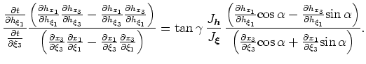 $ \frac{\partial h_{x_1}}{\partial h_{\xi_3}}$