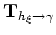 $\displaystyle I(\xi_3,\xi_1,\gamma) = {\bf T}_{h_{\xi_1}\rightarrow \gamma} I(\xi_3,\xi_1,h_{\xi_1}).$