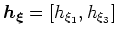 $ \boldsymbol{h_{\xi}}$