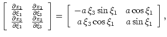 $\displaystyle - \left. \frac{\partial \xi_3}{\partial h_{\xi_1}}\right\vert _{\...
...\rm cos}  \xi_1   {\rm sin} ,\alpha \right) } = - \xi_3  {\rm tan}  \gamma.$