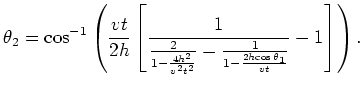 $ \gamma = 90 - \frac{(\theta_1 +\theta_2)}{2}$