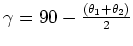 $ \gamma =\pm 60^\circ$