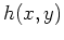 $ 0\approx \nabla h(x,y)$