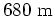 $ m=5144 \mathrm{m}$