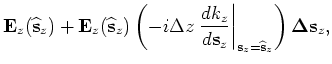 $ {\widehat k}_z=k_z({\widehat {\bf s}}_z)$
