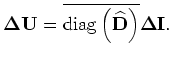 $\displaystyle {\bf\Delta s}_{D} = {\bf G}^{\prime}({\widehat {\bf D}},{\widehat...
...\left( {\bf 1} - {\bf E}^{\prime}({\widehat {\bf s}})\right)^{-1}{\bf\Delta D}.$