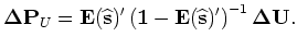$\displaystyle {\bf\Delta P}_{U}$