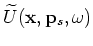 $ \alpha({\bf x}_s,{\bf p}_s,\omega)$