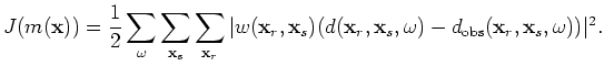 $\displaystyle \nabla J({\bf x}) = \Re \left( \sum_{\omega}\sum_{{\bf x}_s} G'({...
...\bf x}_r,\omega) w'({\bf x}_r,{\bf x}_s) r({\bf x}_r,{\bf x}_s,\omega) \right),$