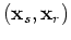 $ ({\bf p}_s,{\bf x}_r)$