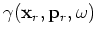 $\displaystyle d({\bf p}_r,{\bf x}_s,\omega) = \sum_{\bf x} G({\bf x},{\bf x}_s,\omega) G({\bf x},{\bf p}_r,\omega;{\bf x}_s) m({\bf x}),$