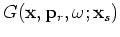 $\displaystyle G({\bf x},{\bf p}_r,\omega;{\bf x}_s) = \sum_{{\bf x}_r} w({\bf x}_r,{\bf x}_s)G({\bf x},{\bf x}_r,\omega) \beta({\bf x}_r,{\bf p}_r,\omega).$