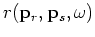 $\displaystyle r({\bf p}_r,{\bf p}_s,\omega) = d({\bf p}_r,{\bf p}_s,\omega)-d_{\rm obs}({\bf p}_r,{\bf p}_s,\omega).$